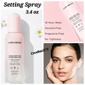 🌺Laura Mercier Translucent Pure Setting Spray, 16HR Long Wear